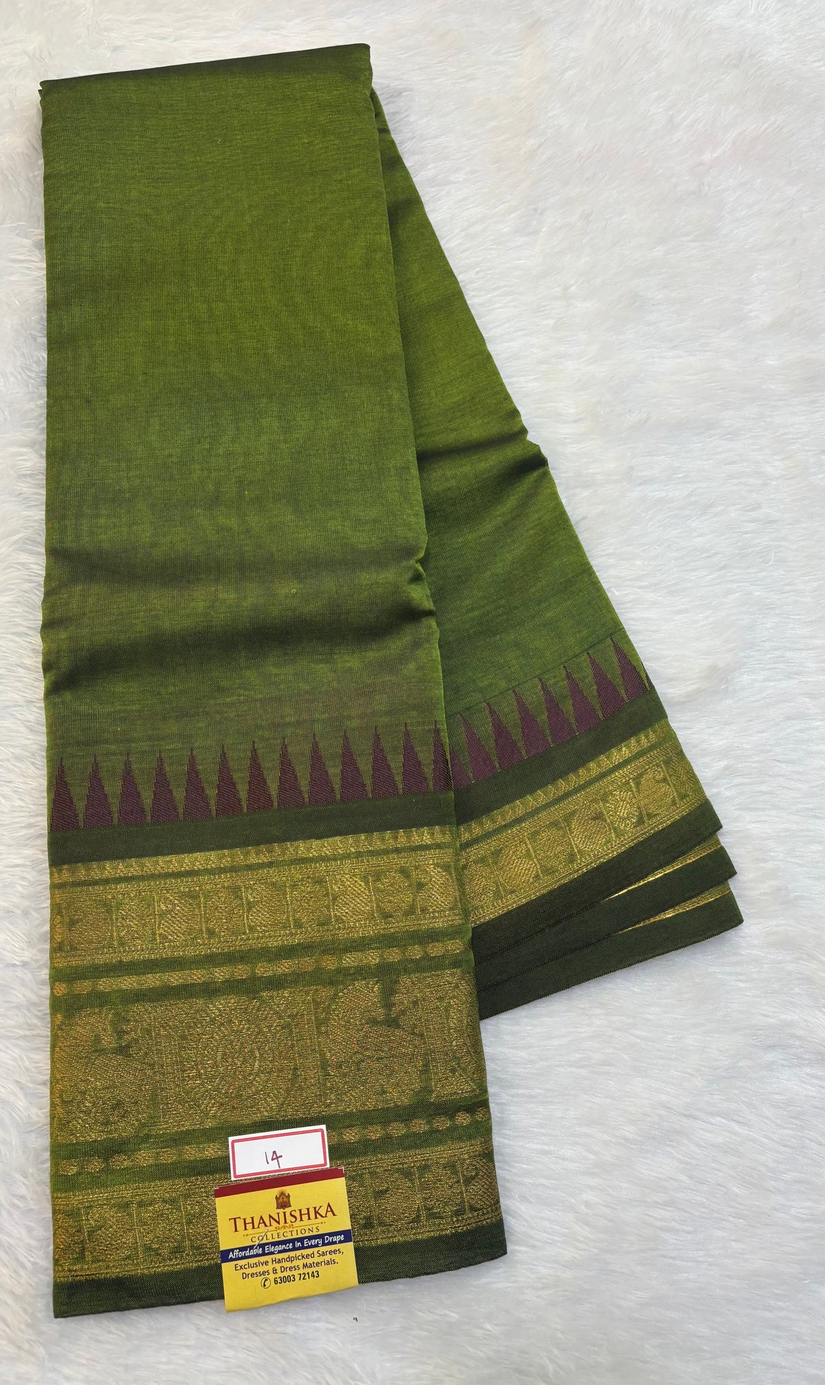 Mangalgiri Silk Saree Big border