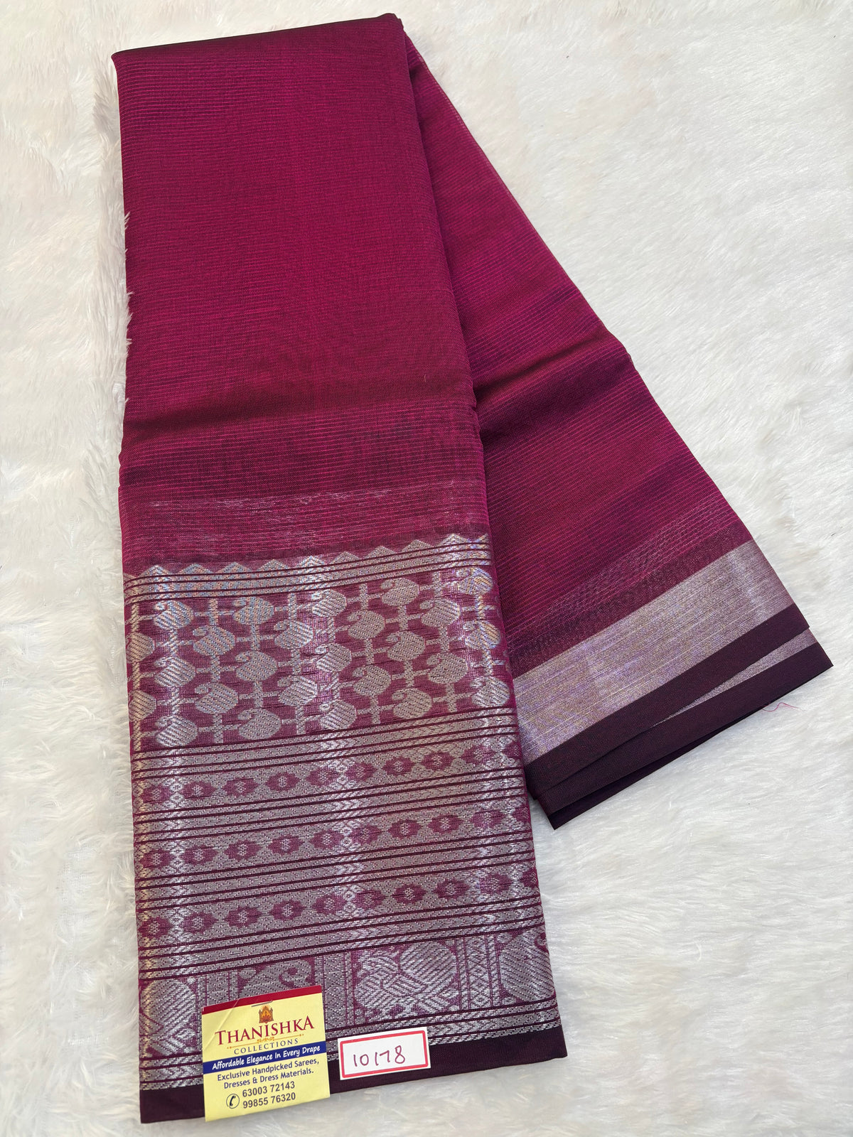 Mangalgiri Silk Saree Big border