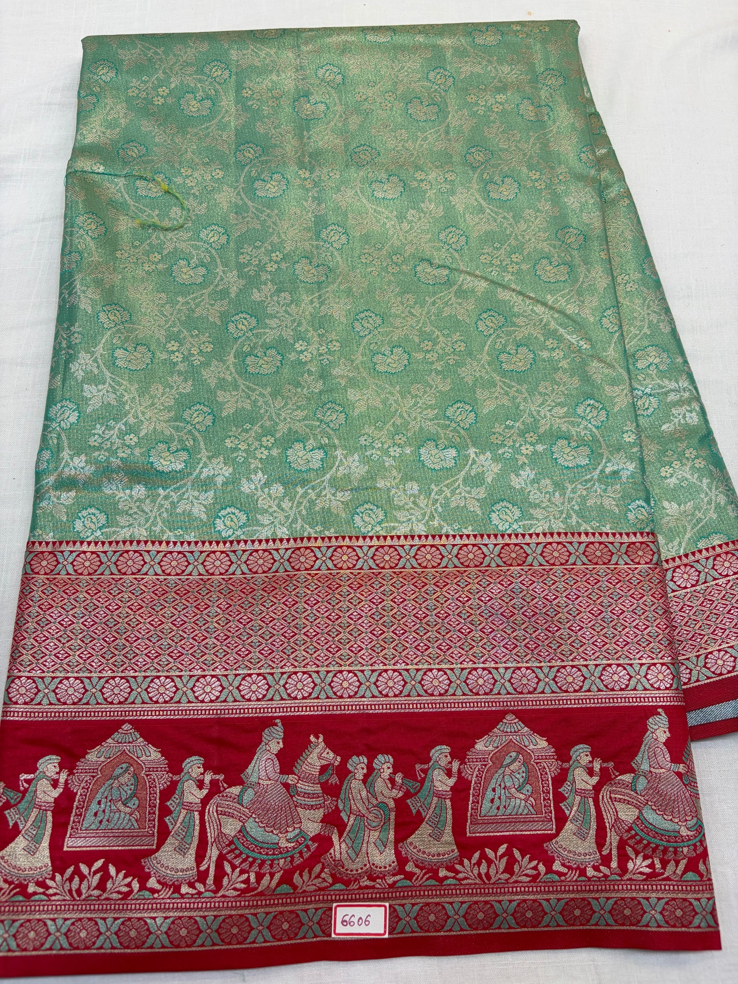 Meenakari Semi Kanchi Pattu Saree