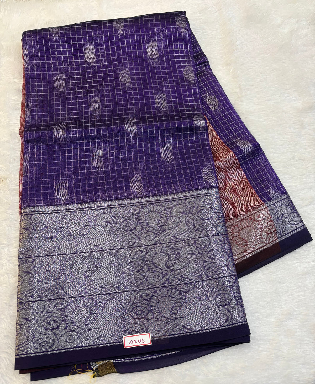 Mangalgiri Silk Saree Big border