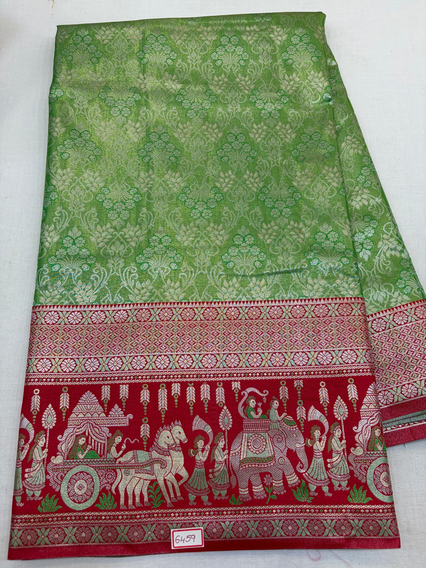 Meenakari Semi Kanchi Pattu Saree