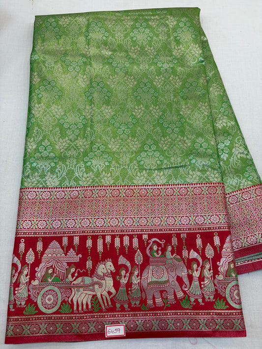 Meenakari Semi Kanchi Pattu Saree