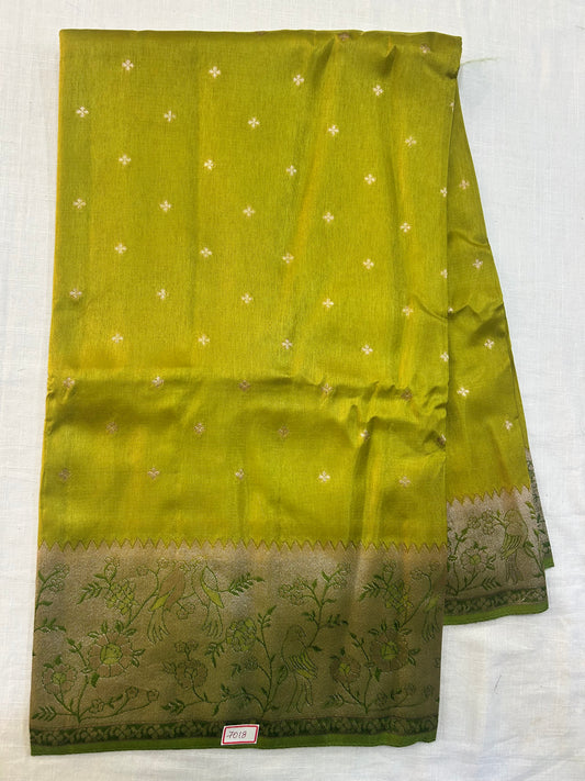 Russian Crepe Contrast border Saree