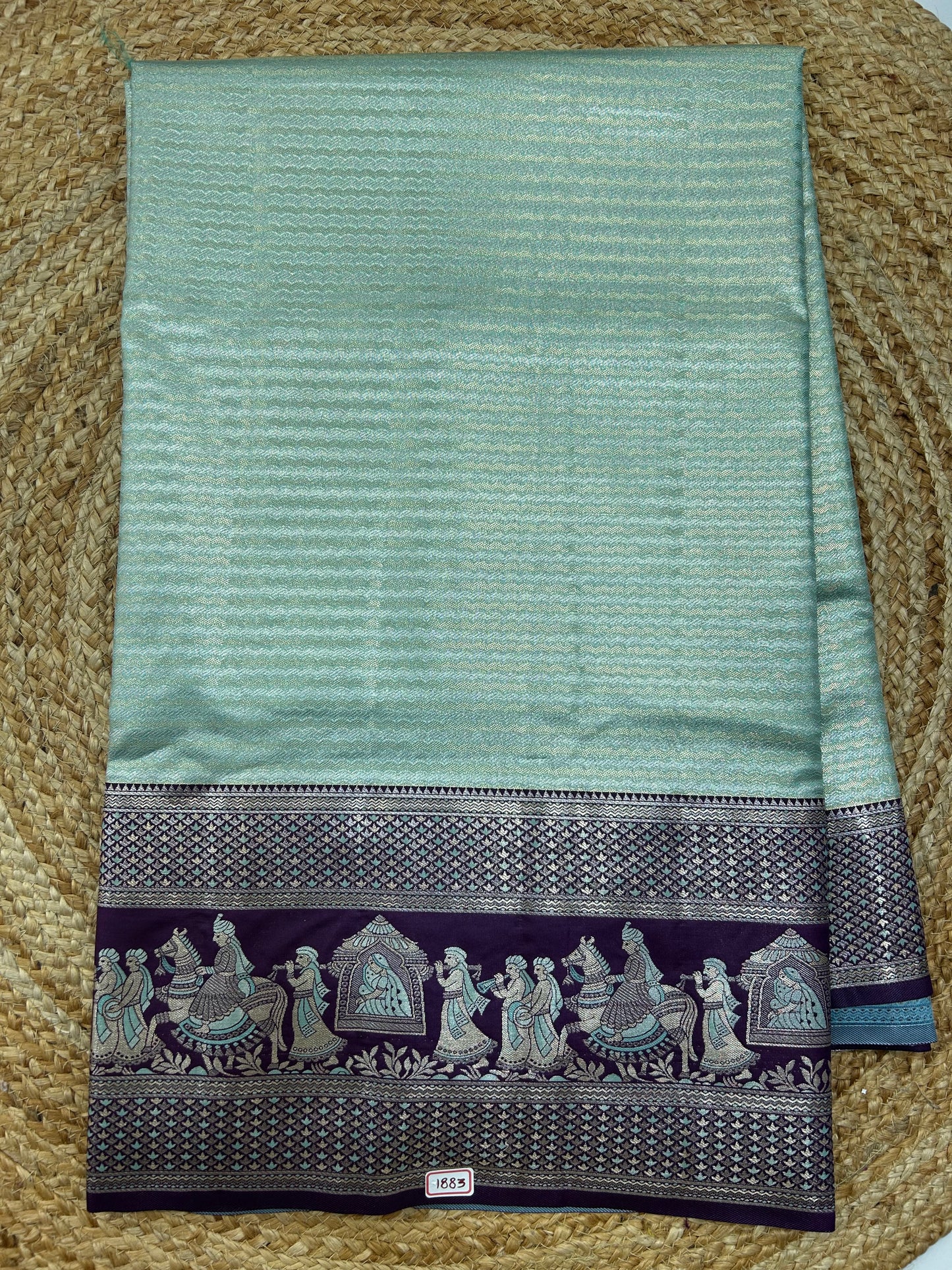 Meenakari Semi Kanchi pattu saree