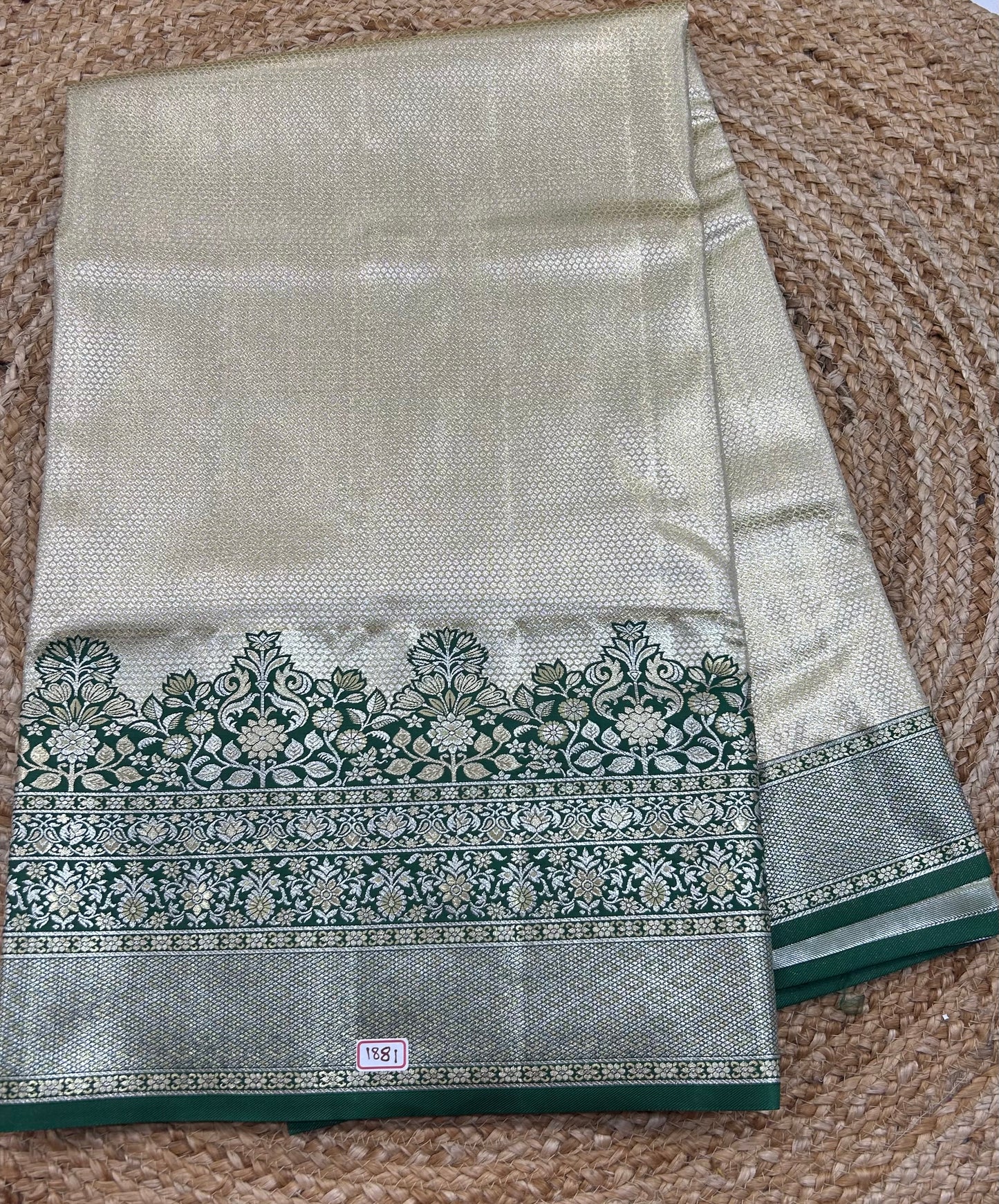 Meenakari Semi Kanchi pattu saree
