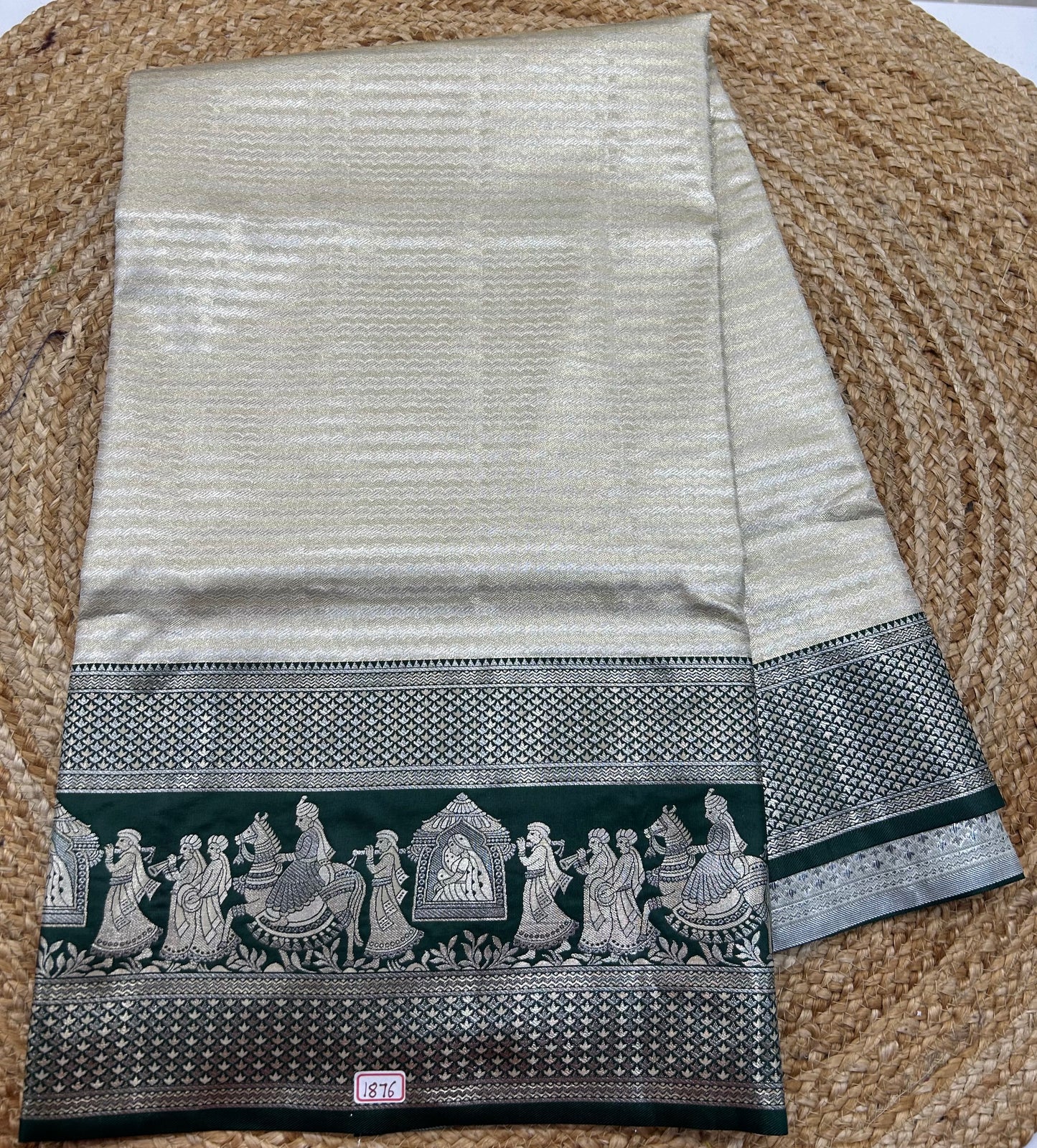 Meenakari Semi Kanchi pattu saree