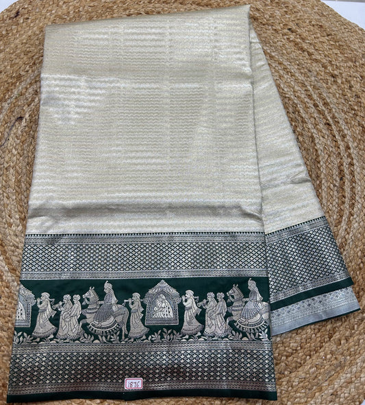 Meenakari Semi Kanchi pattu saree