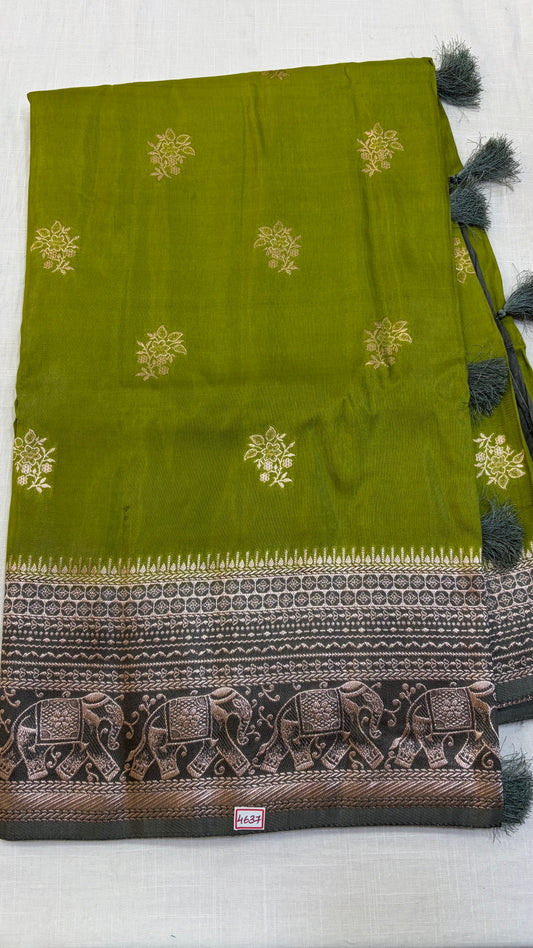Russian Crepe saree