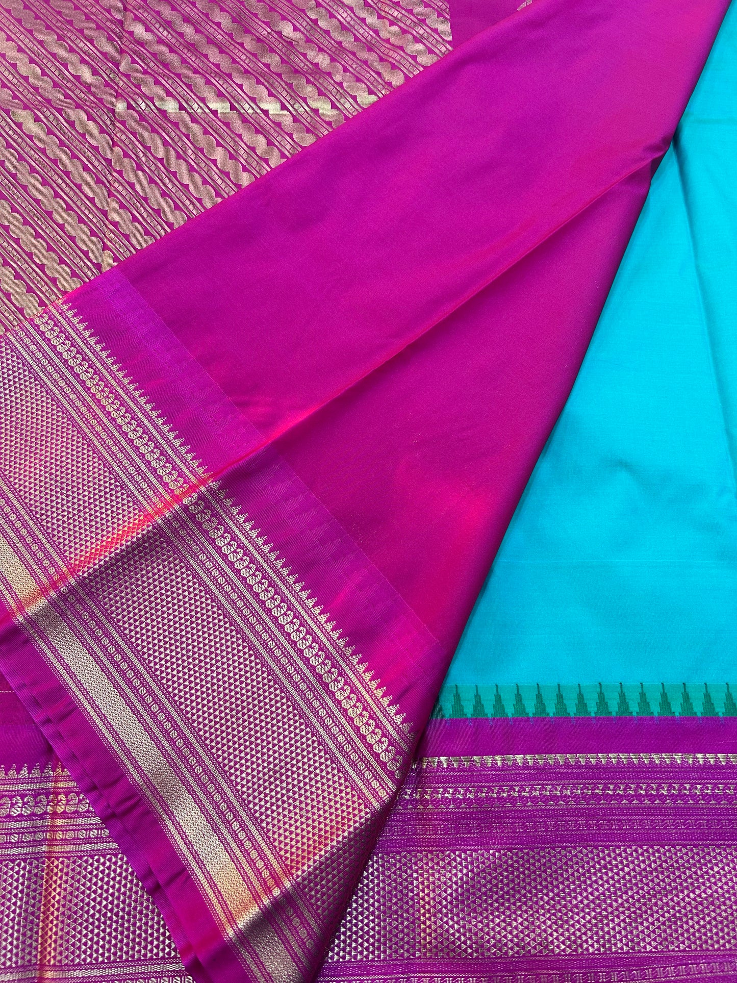 Semi Gadwal Silk Sareees