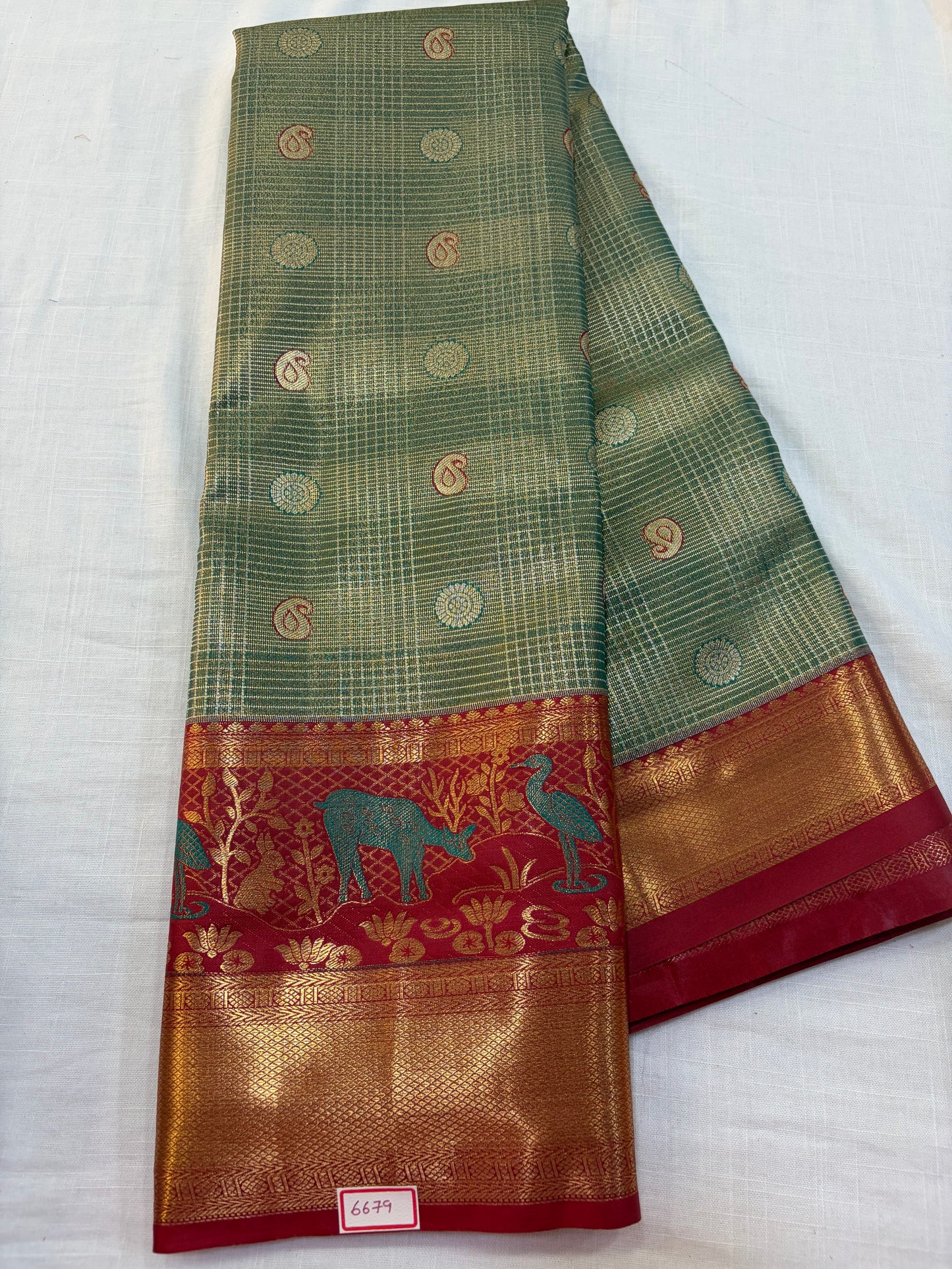 Semi Kanchi Tissue Pattu Sarees