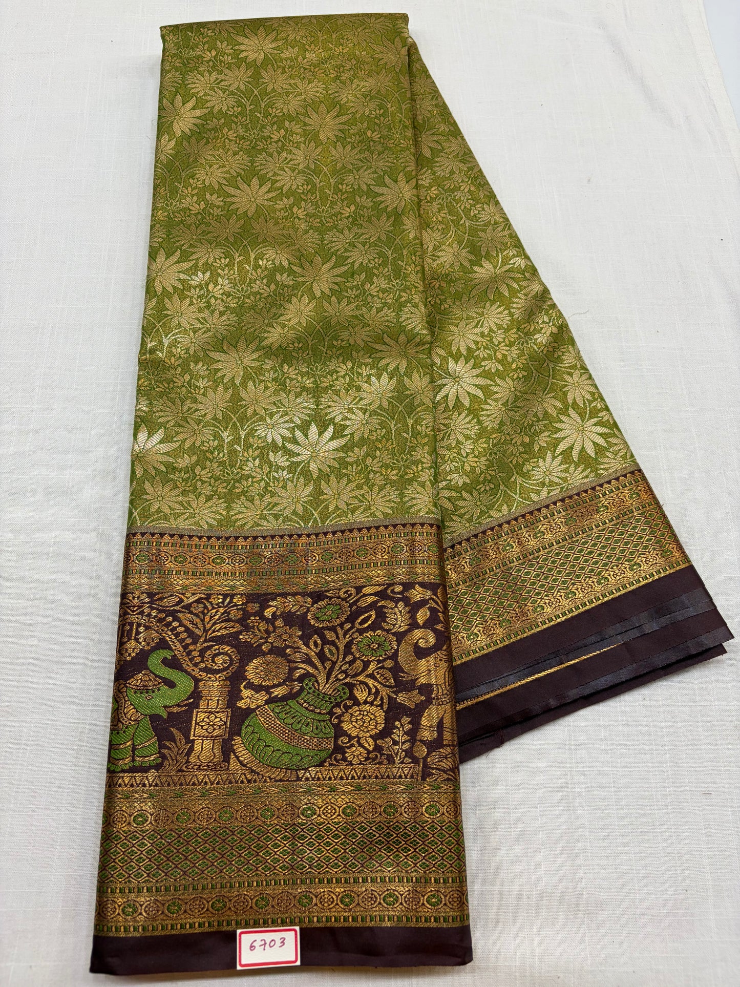 Semi Kanchi Tissue Pattu Sarees