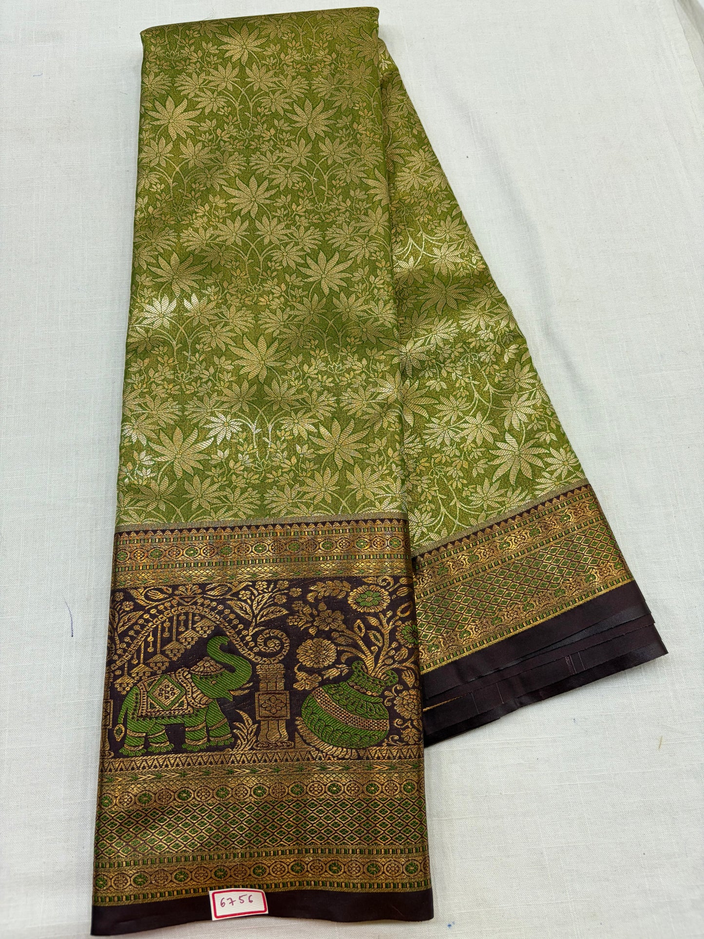 Semi Kanchi Tissue Pattu Sarees