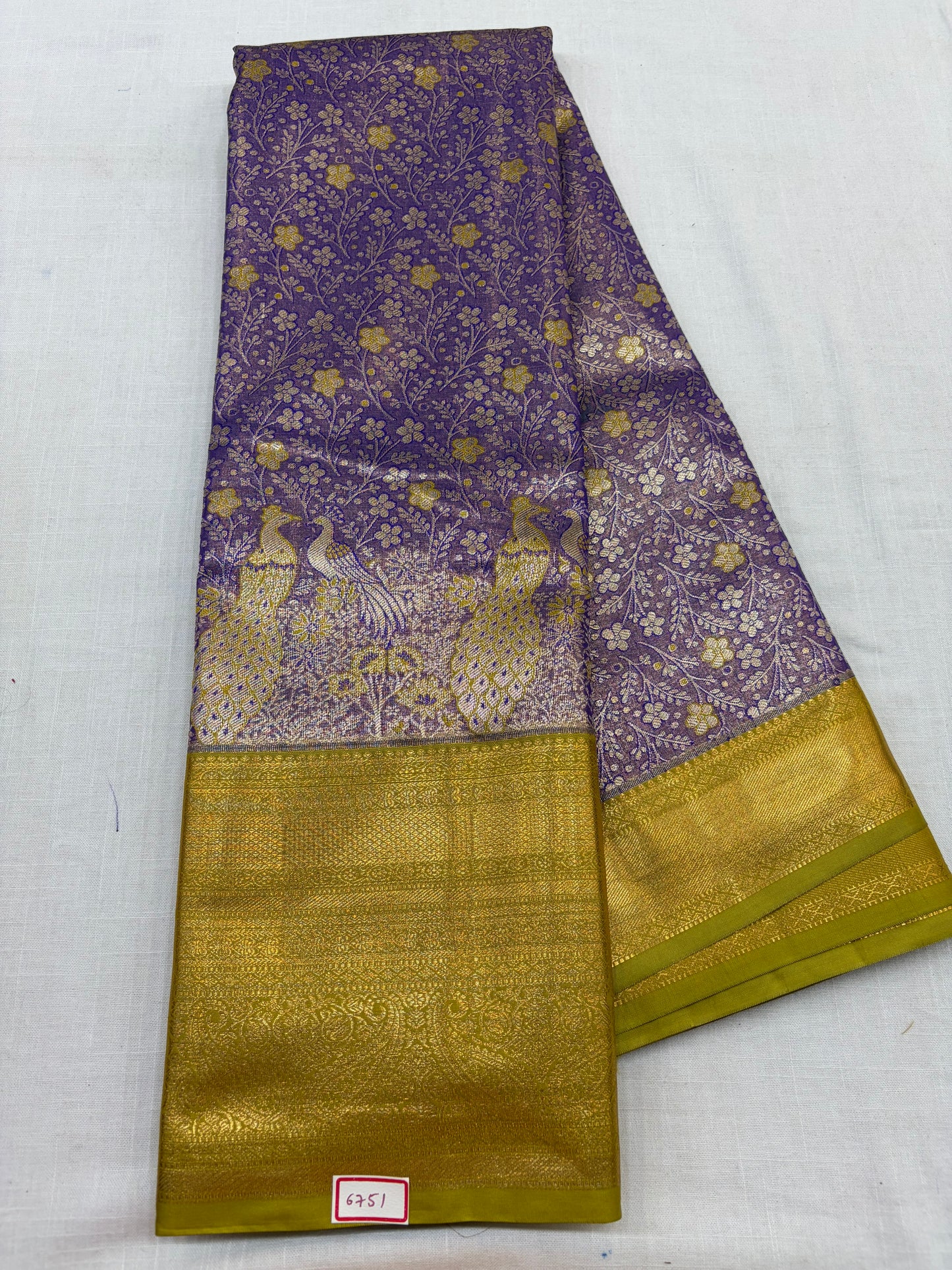 Semi Kanchi Tissue Pattu Sarees