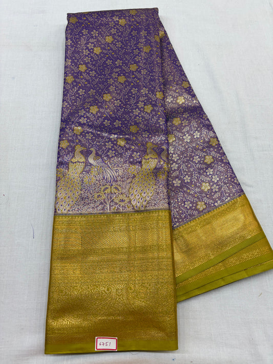Semi Kanchi Tissue Pattu Sarees