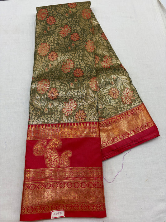 Semi Kanchi Tissue Pattu Sarees