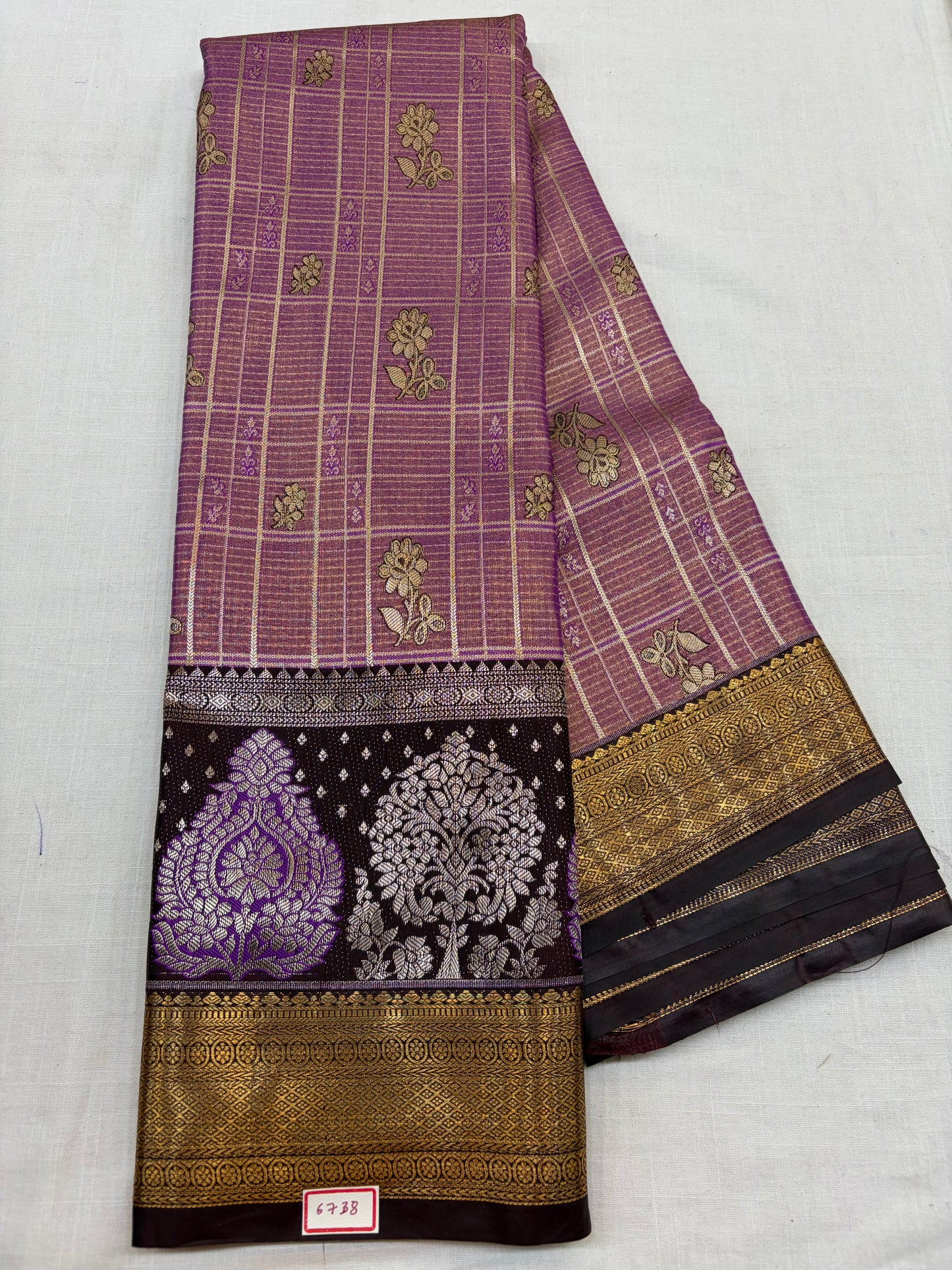 Semi Kanchi Tissue Pattu Sarees