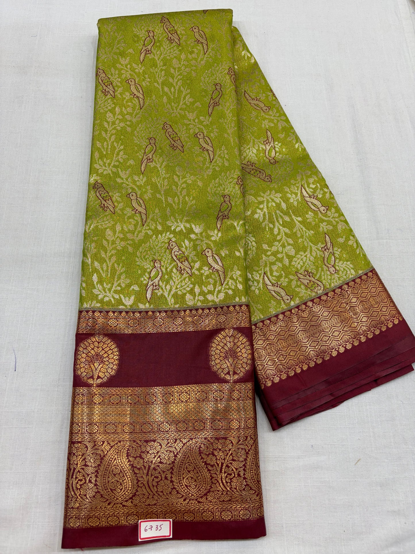 Semi Kanchi Tissue Pattu Sarees