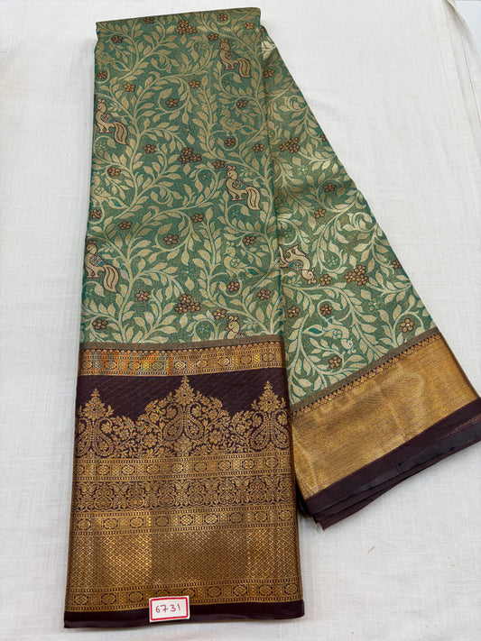 Semi Kanchi Tissue Pattu Sarees