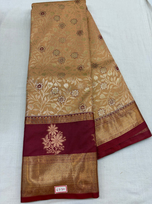 Semi Kanchi Tissue Pattu Sarees
