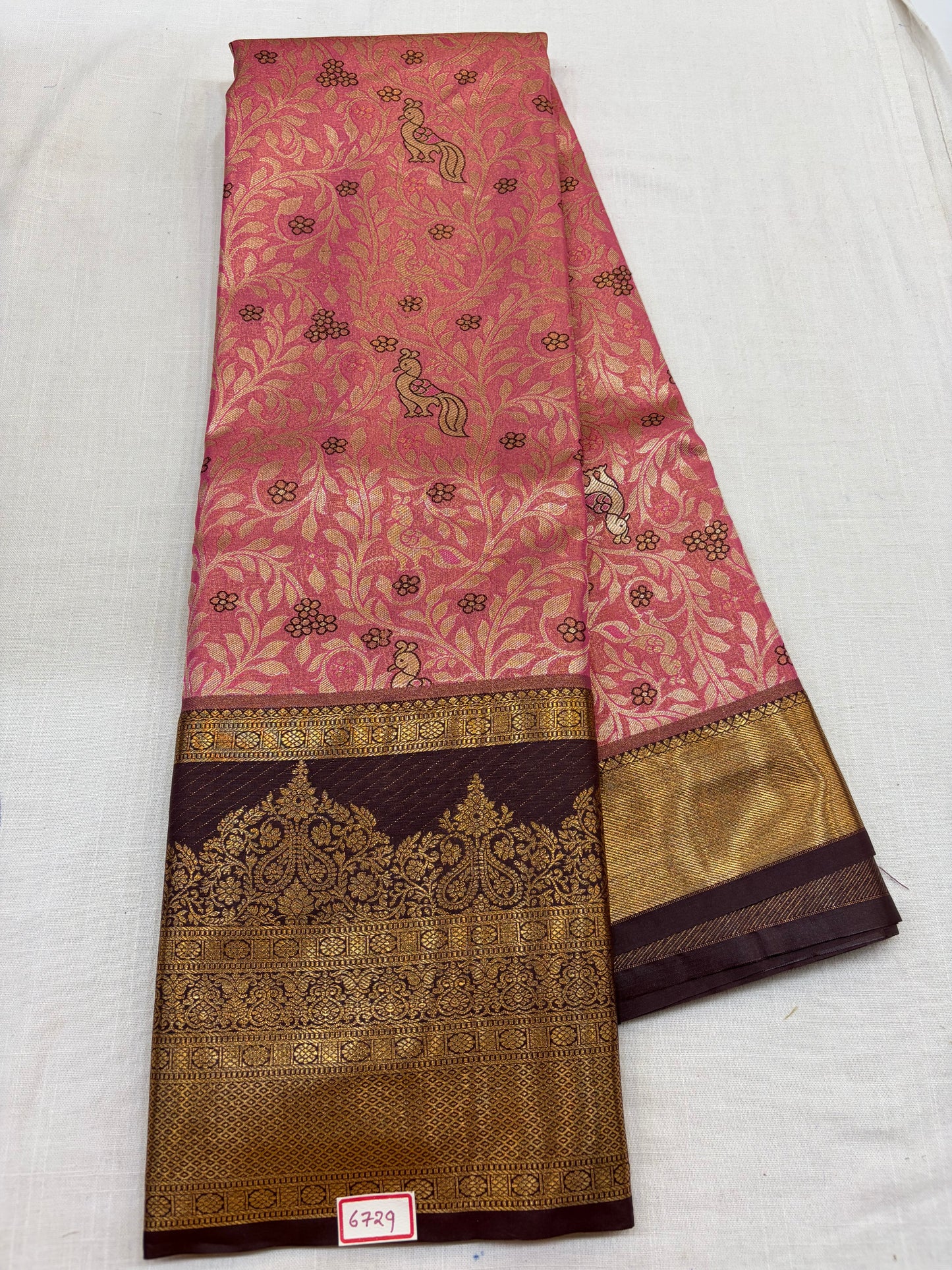 Semi Kanchi Tissue Pattu Sarees