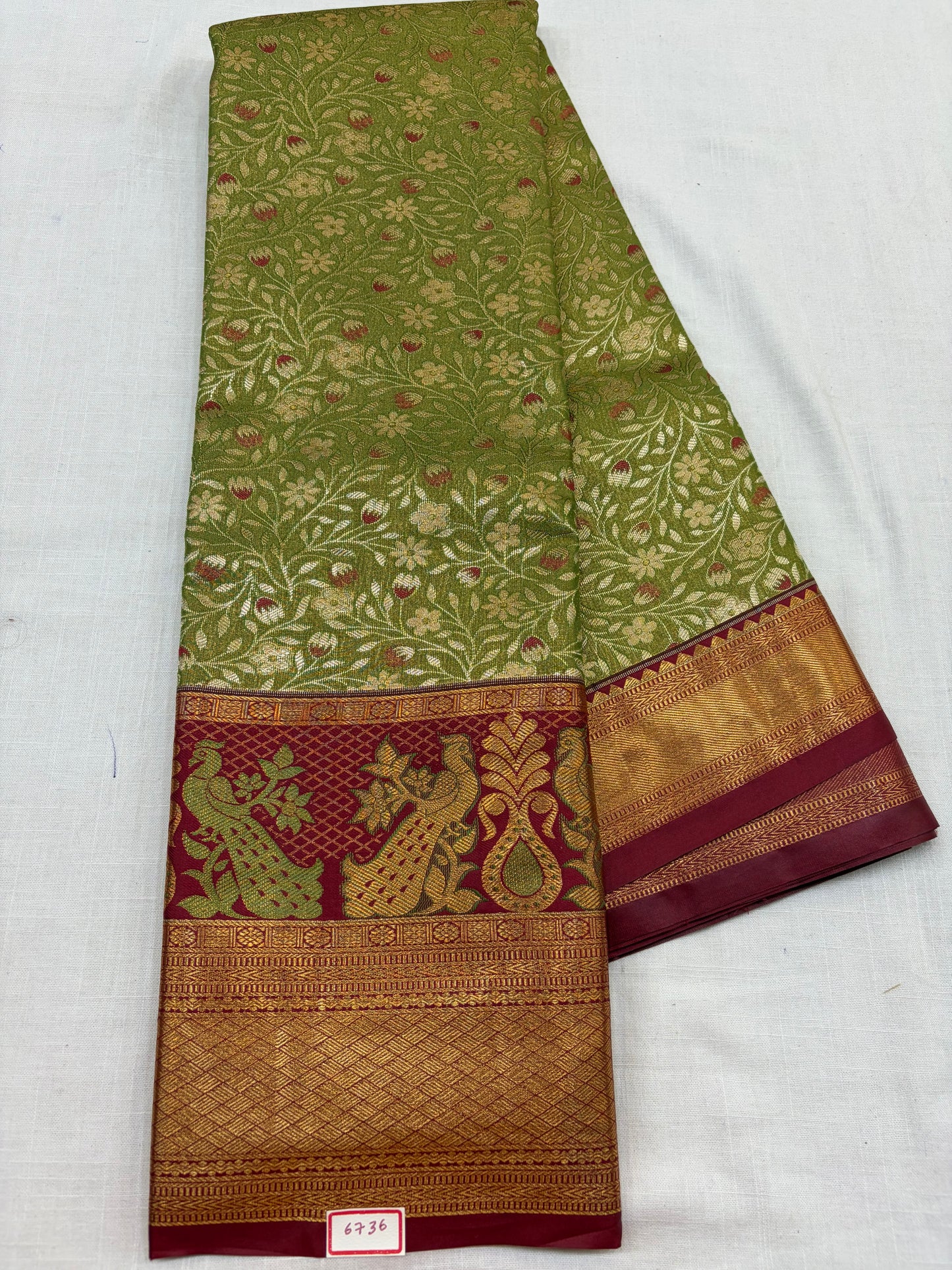 Semi Kanchi Tissue Pattu Sarees