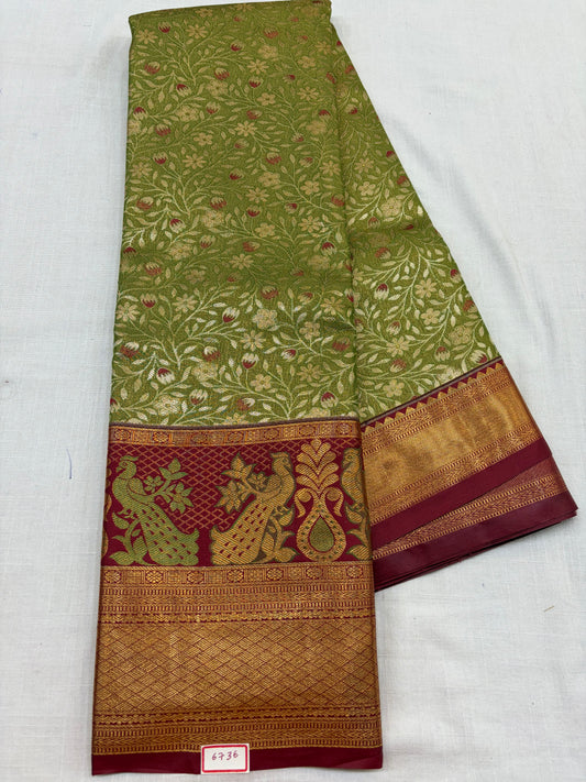 Semi Kanchi Tissue Pattu Sarees