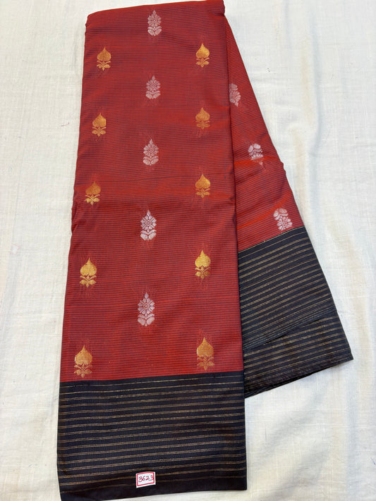 Semi Gadwal Sico Lines Border Saree
