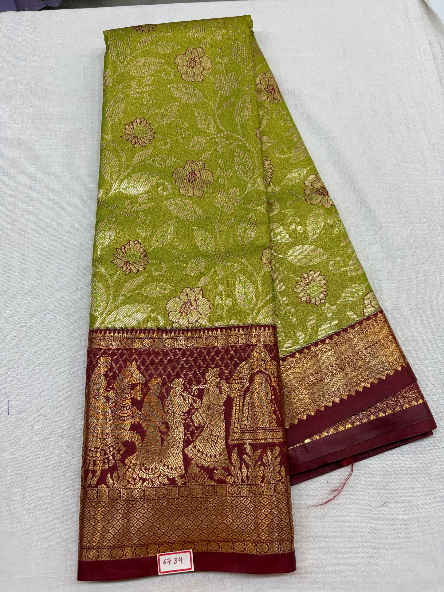 Semi Kanchi Tissue Pattu Sarees