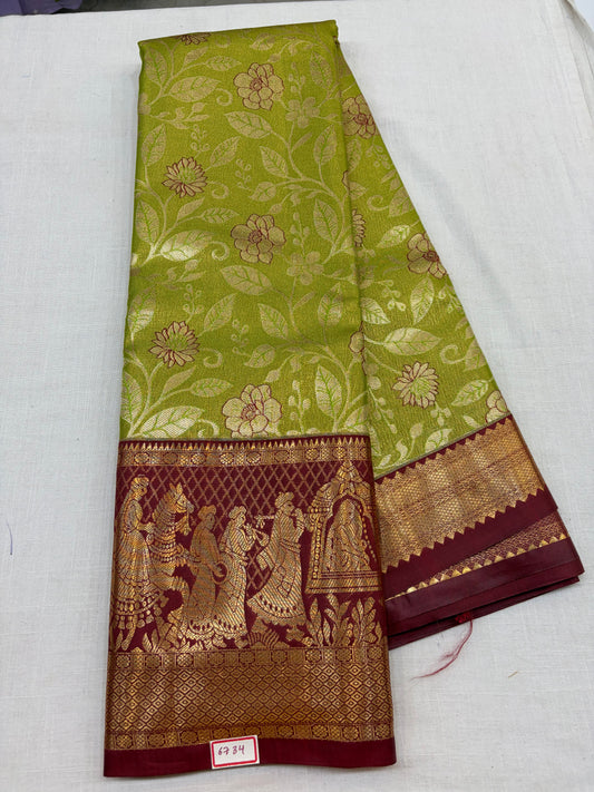Semi Kanchi Tissue Pattu Sarees