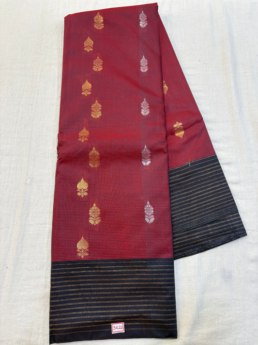 Semi Gadwal Sico Lines Border Saree