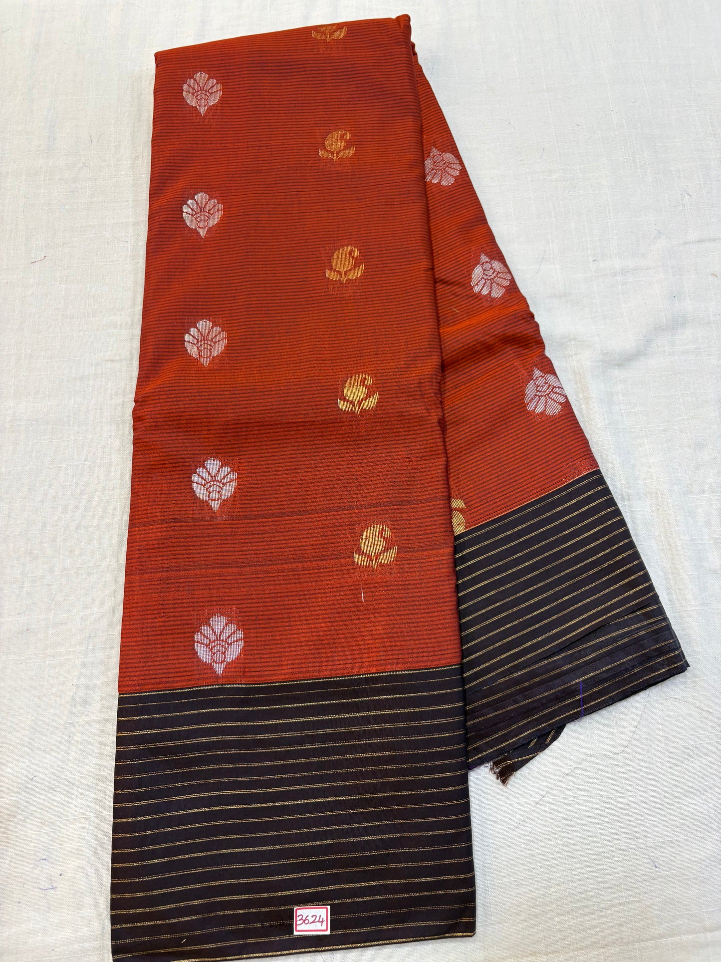Semi Gadwal Sico Lines Border Saree