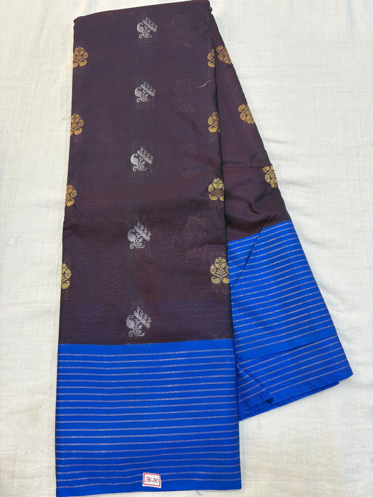 Semi Gadwal Sico Lines Border Saree