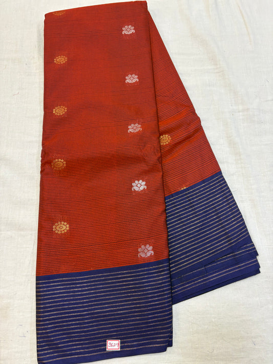Semi Gadwal Sico Lines Border Saree