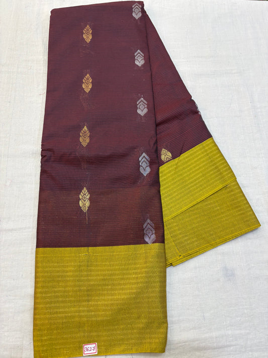 Semi Gadwal Sico Lines Border Saree
