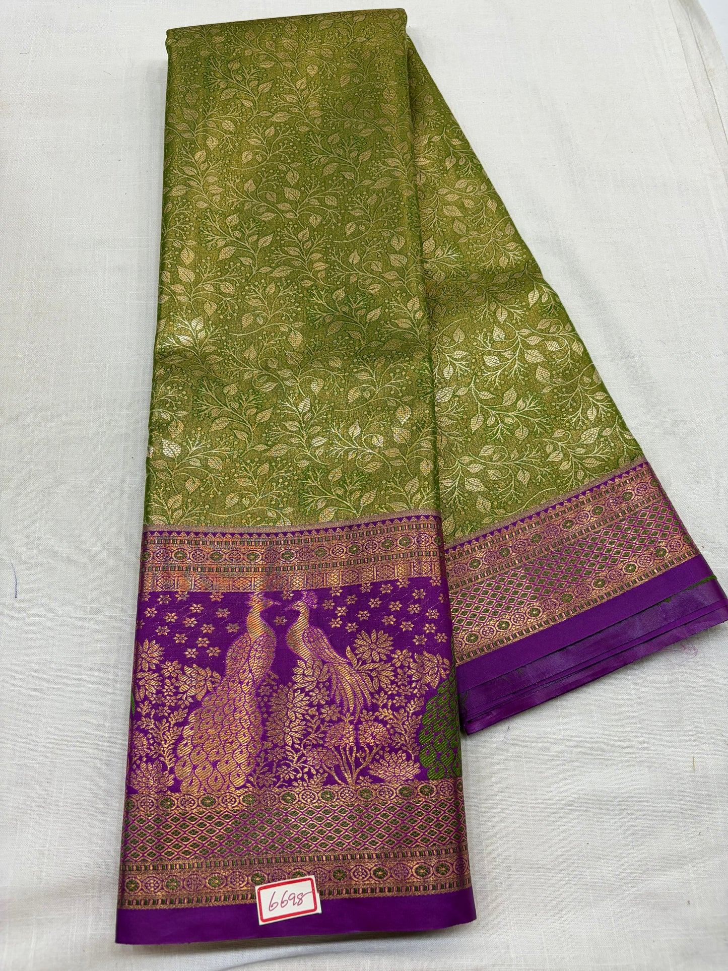 Semi Kanchi Tissue Pattu Sarees