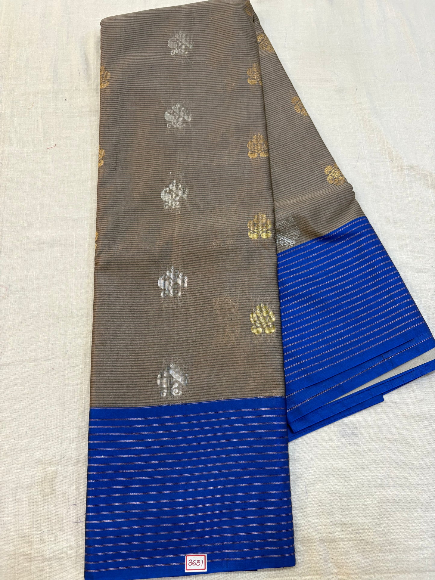 Semi Gadwal Sico Lines Border Saree