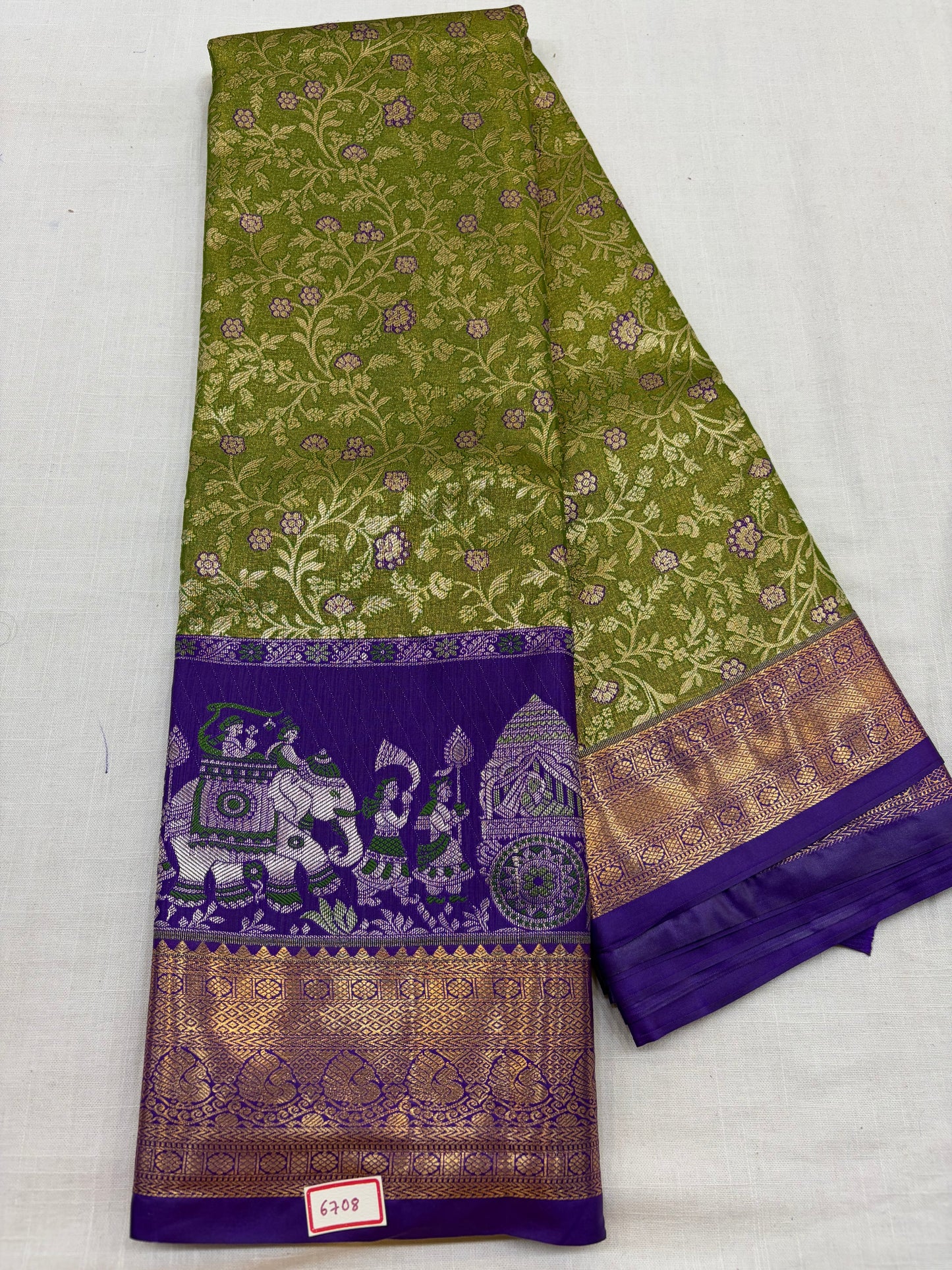Semi Kanchi Tissue Pattu Sarees