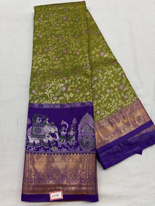 Semi Kanchi Tissue Pattu Sarees