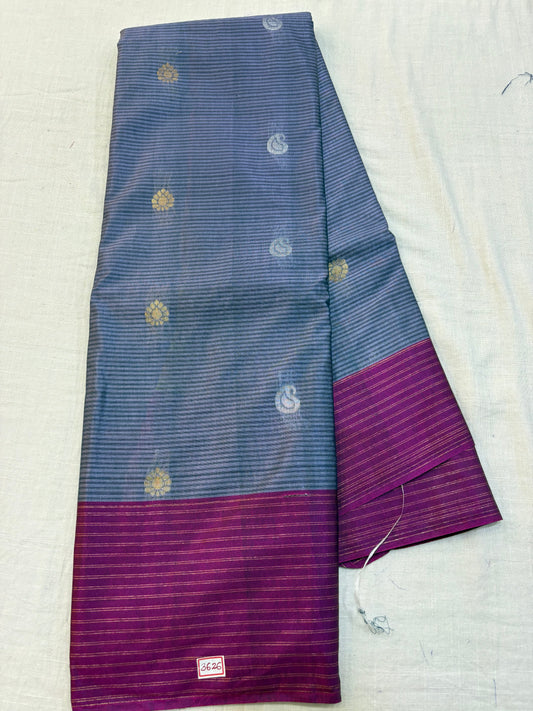 Semi Gadwal Sico Lines Border Saree