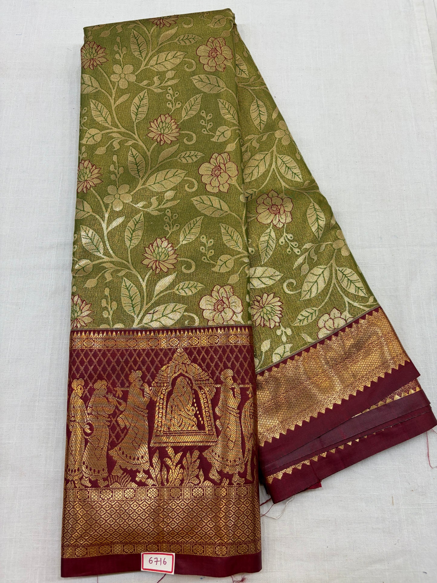 Semi Kanchi Tissue Pattu Sarees