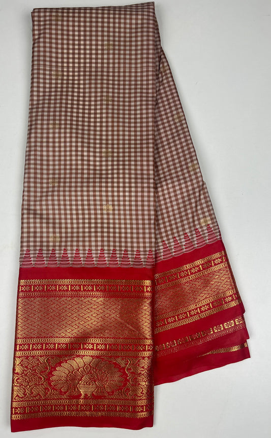 Vintage Semi Gadwal Saree