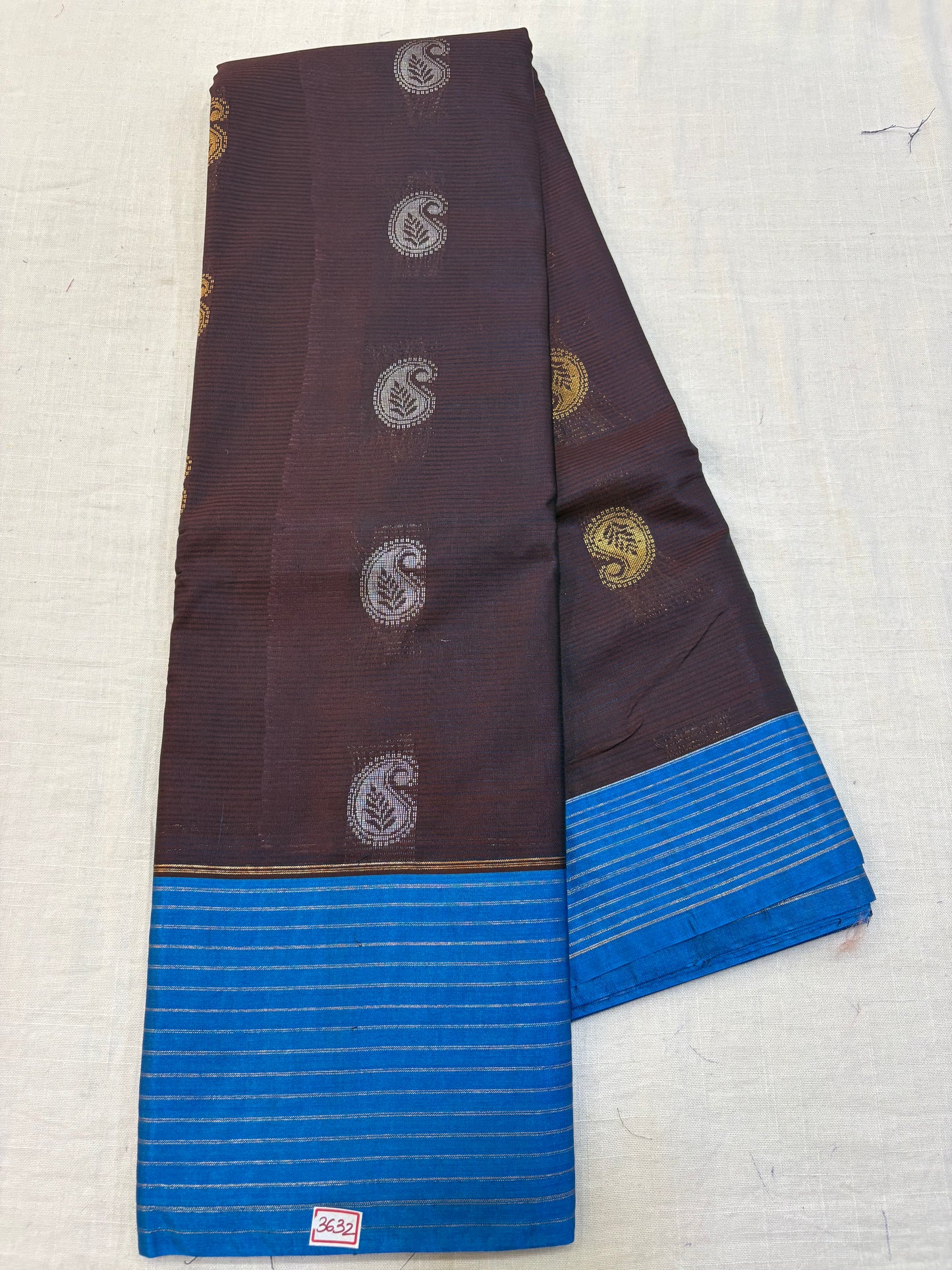 Semi Gadwal Sico Lines Border Saree