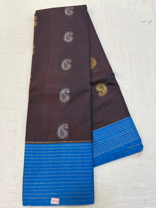 Semi Gadwal Sico Lines Border Saree