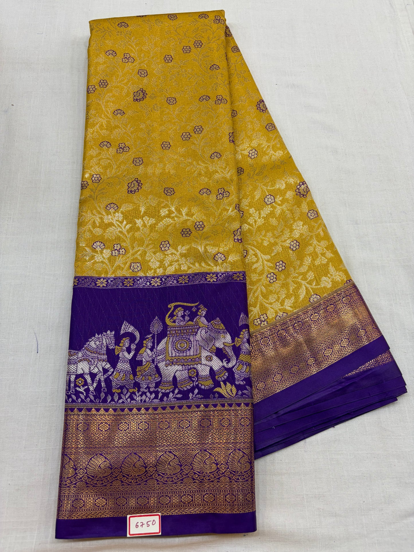 Semi Kanchi Tissue Pattu Sarees