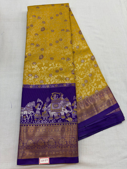 Semi Kanchi Tissue Pattu Sarees
