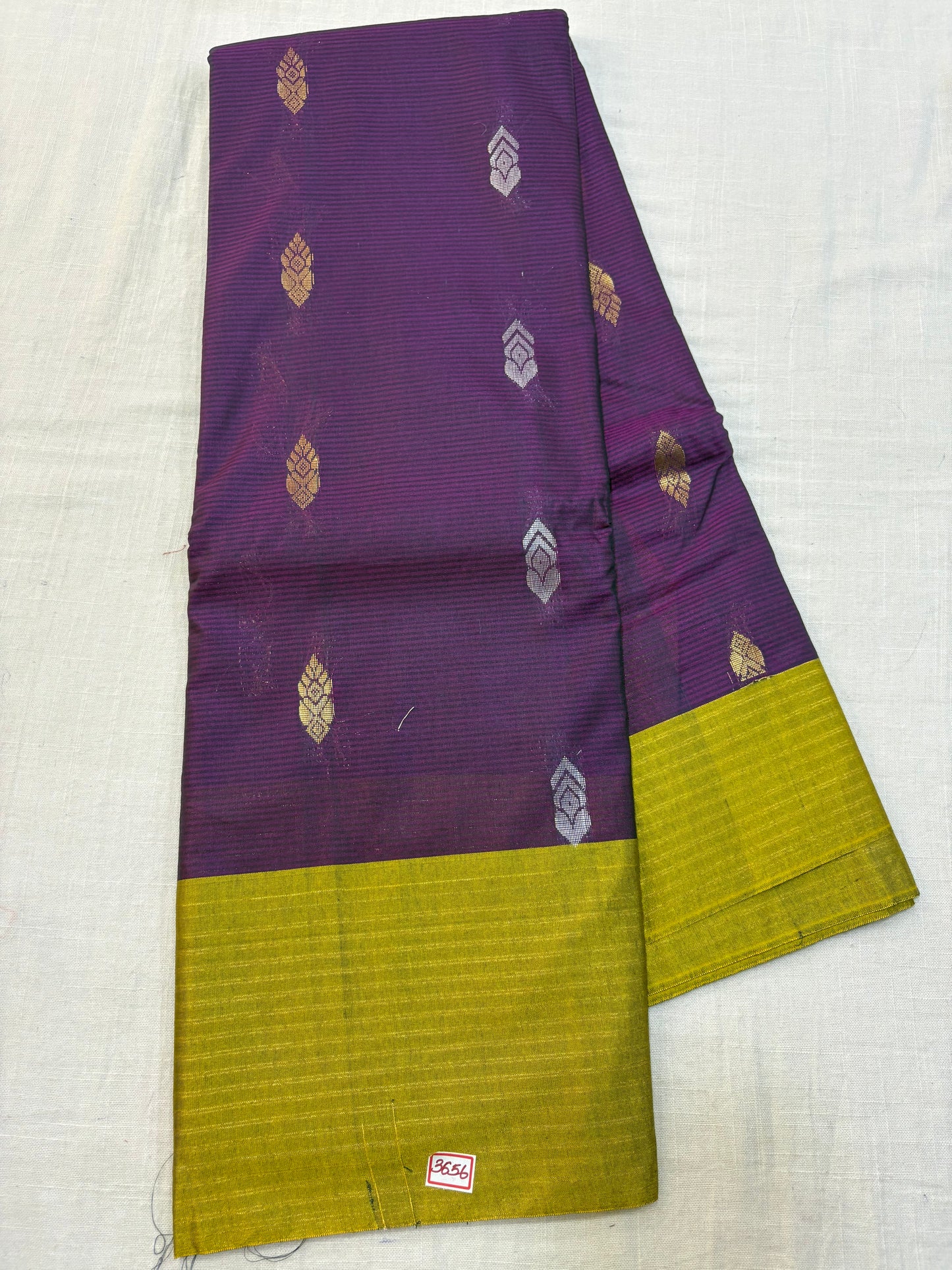 Semi Gadwal Sico Lines Border Saree