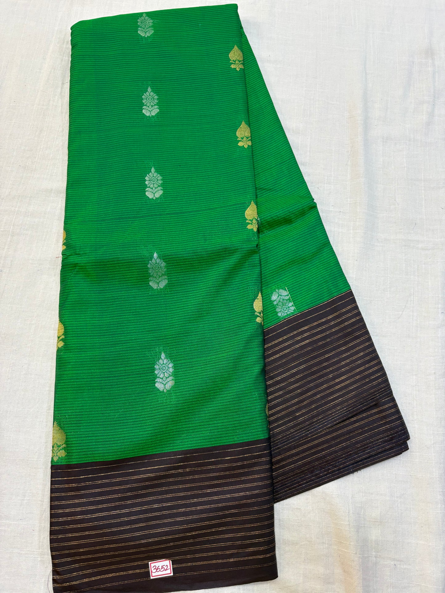 Semi Gadwal Sico Lines Border Saree