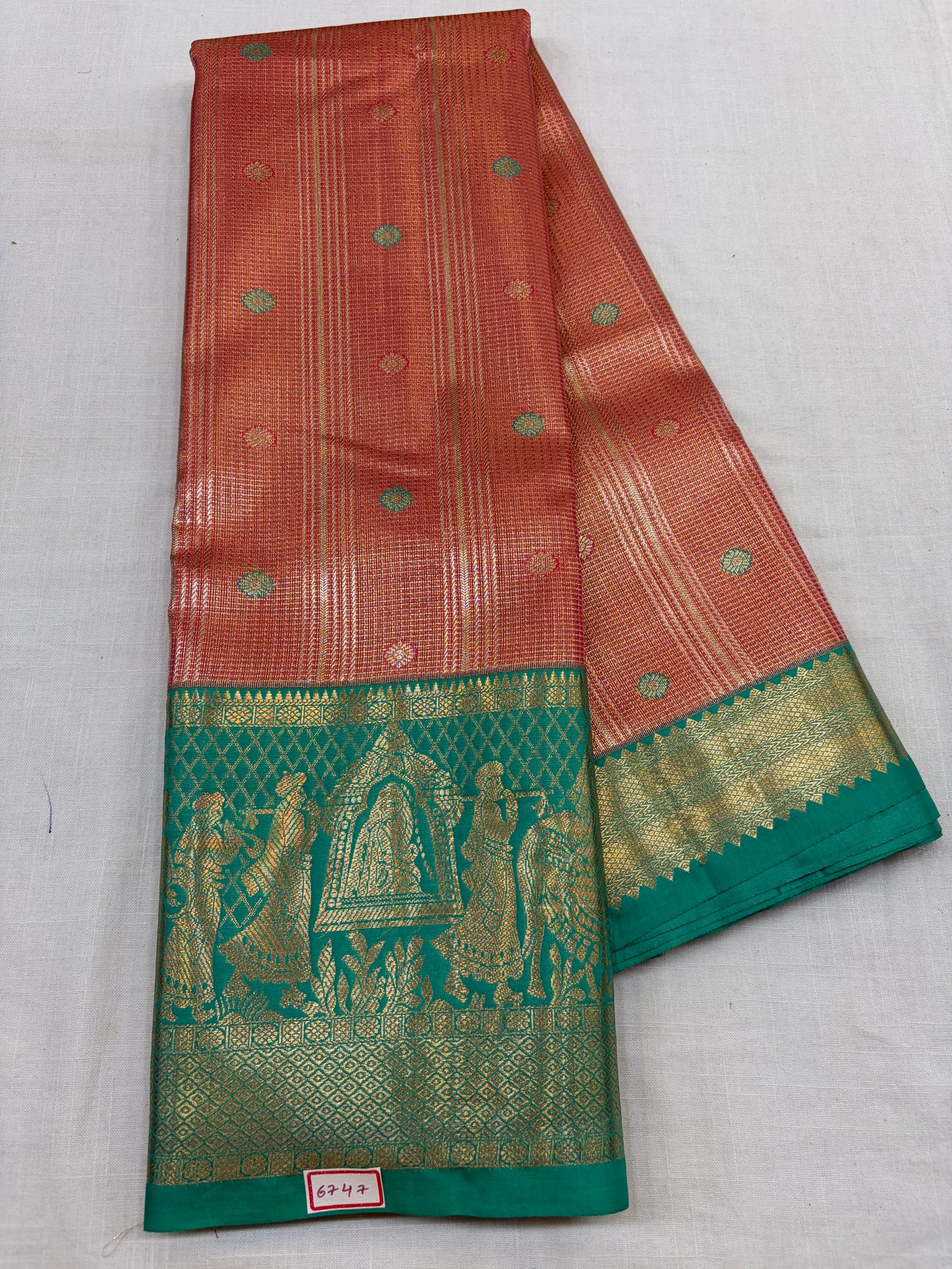 Semi Kanchi Tissue Pattu Sarees