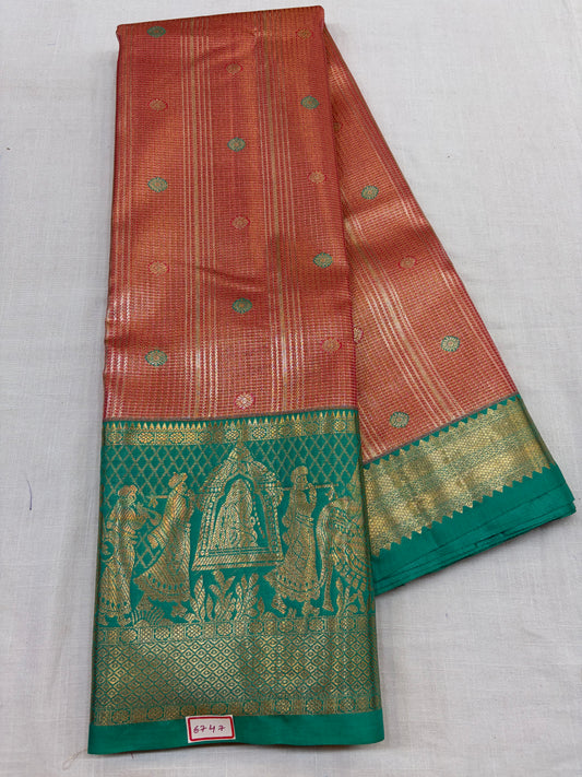 Semi Kanchi Tissue Pattu Sarees