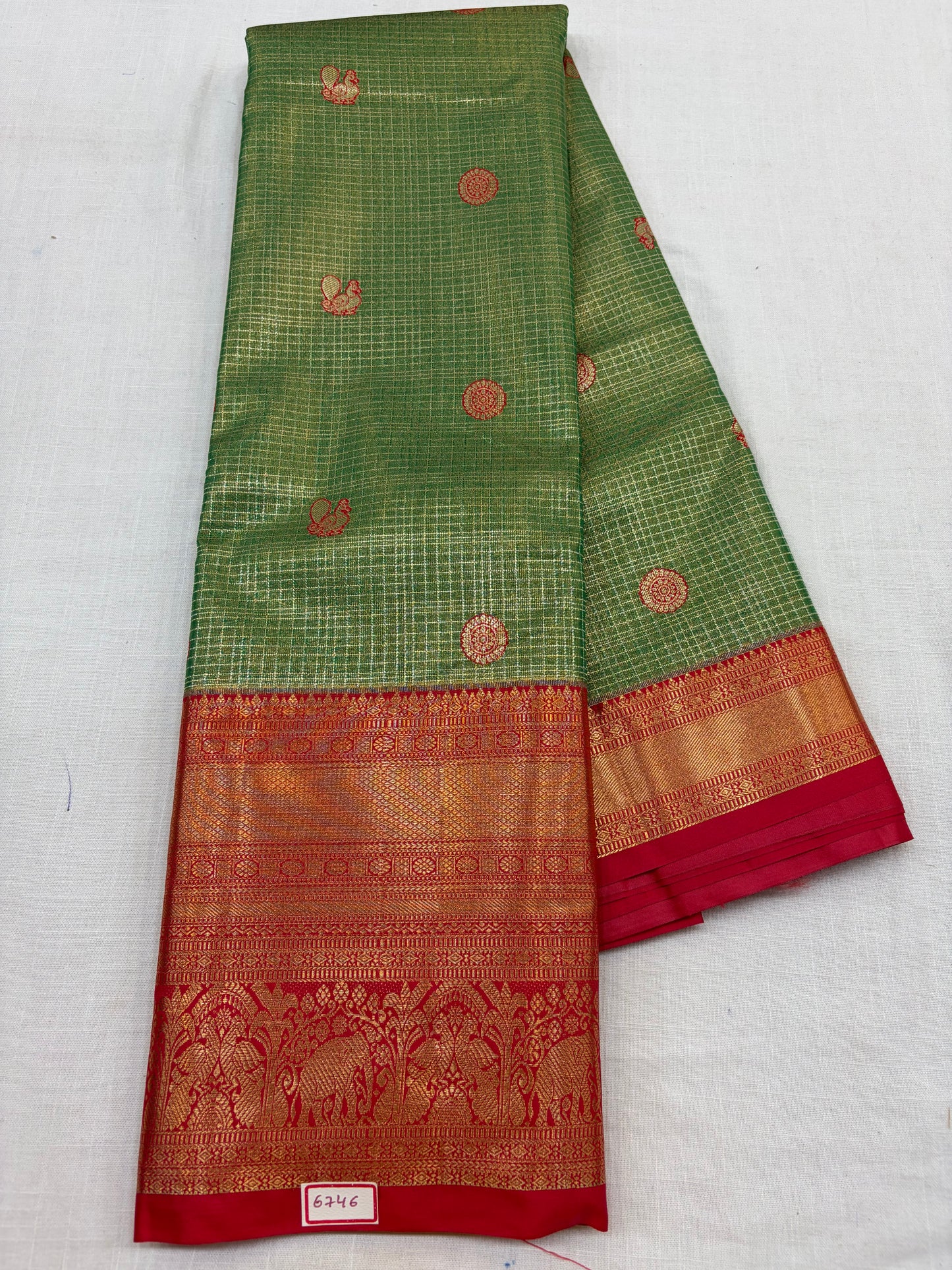 Semi Kanchi Tissue Pattu Sarees